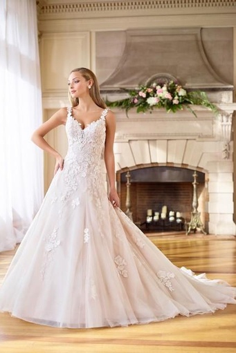 Robe en tulle et organza